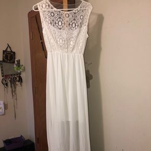 Handmade Transparent Back Elegant Dress